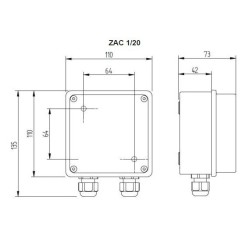 M2.ZAC1/20 Voeding 12V AC