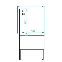 Marycamp toilet uitstorttafel VLK03N (wandmontage)