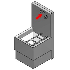 Rep. onderdeel : Zelfsluitende spoel drukknop voor uitstorttafel VLK03 & VLK04